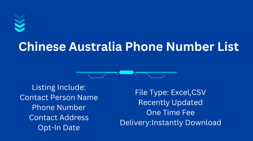 Chinese Australia Phone Number List
