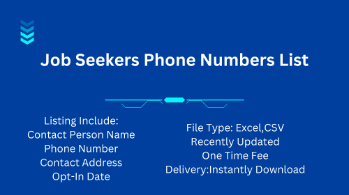 Job Seekers Phone Numbers List