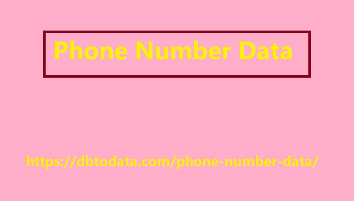 Phone Number Data
