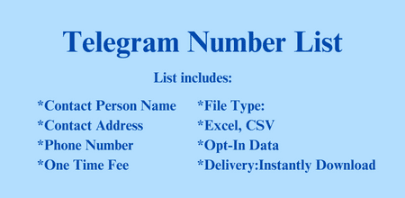 Telegram Number List